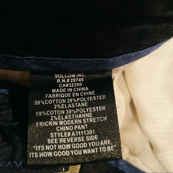 Volcom Khaki Pants Size 30 - Picture 8 of 10